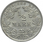 Kaiserreich 1/2 Mark 1916 G - fast stempelglanz